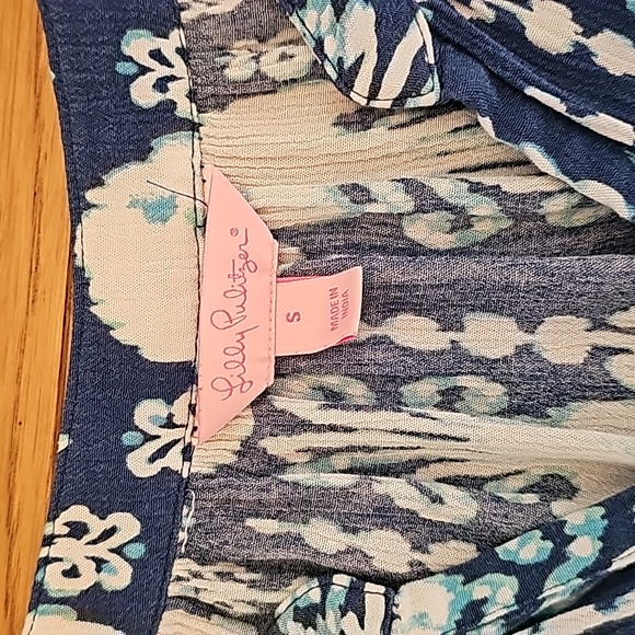 Lilly Pulitzer Elsa Indigo Get in Line Romper - Picture 6 of 12